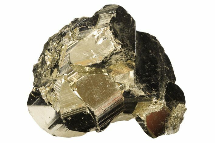Gleaming Pyrite Crystal Cluster - Peru #126594